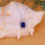 Load image into Gallery viewer, Aura Octa Pendant (Rhodium Plated)