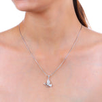 Load image into Gallery viewer, Aurelia Pendant (Rhodium Plated)