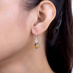 Load image into Gallery viewer, Natural Citrine Rough Earrings
