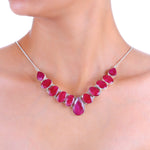 Load image into Gallery viewer, Natural Ruby Faceted Necklace