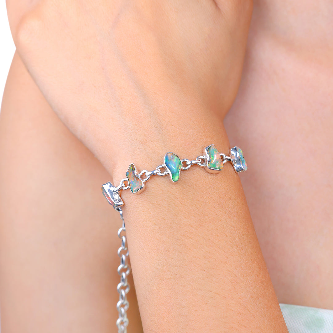 Natural Opal Ethiopian Polish Rough Bracelet