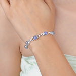 Load image into Gallery viewer, Natural Labradorite Blue Fire Cab Bracelet