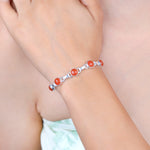 Load image into Gallery viewer, Natural Carnelian Cabochon Bracelet