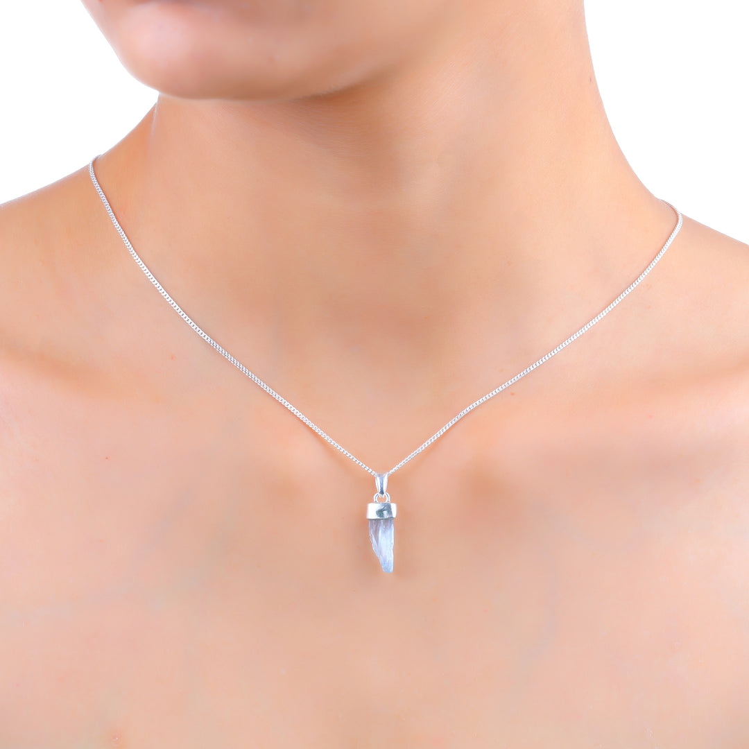 Natural Aquamarine Rough Pendant