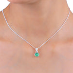 Load image into Gallery viewer, Natural Tourmaline Cabochon Pendant