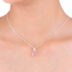 Load image into Gallery viewer, Natural Tourmaline Red Cabochon Pendant