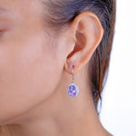 Load image into Gallery viewer, Natural Amethyst Oval Faceted Earrings
