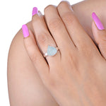 Load image into Gallery viewer, Natural Aquamarine Rough Ring