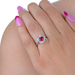 Load image into Gallery viewer, Natural Garnet Cut Ring