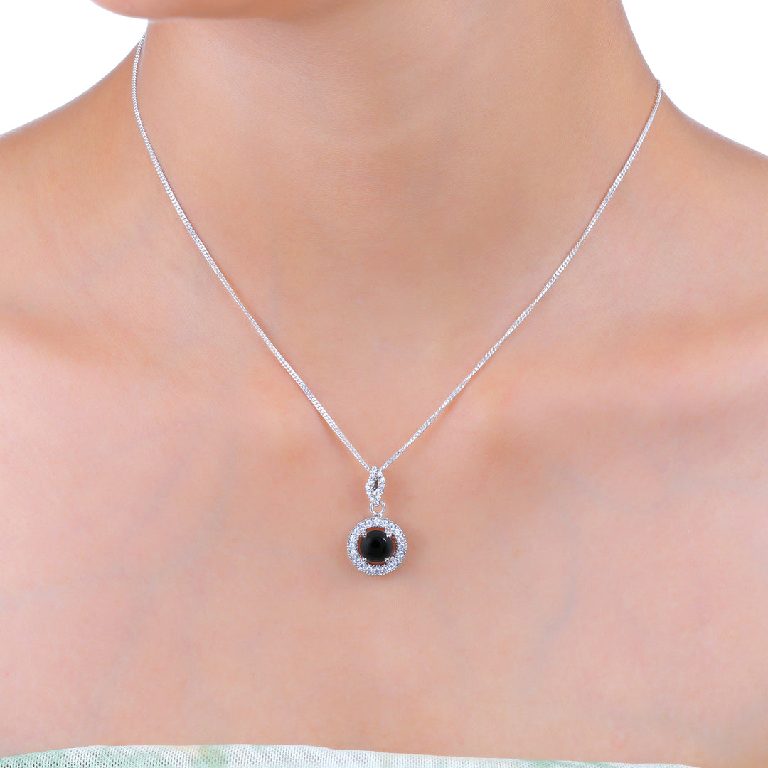 Natural Black Onyx Pendant