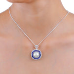 Load image into Gallery viewer, Natural Pearl & Iolite Pendant