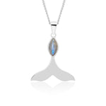 Load image into Gallery viewer, Natural Labradorite Cab Blue Fire Pendant
