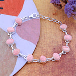 Load image into Gallery viewer, Natural Australian Pink Opal Bracelet