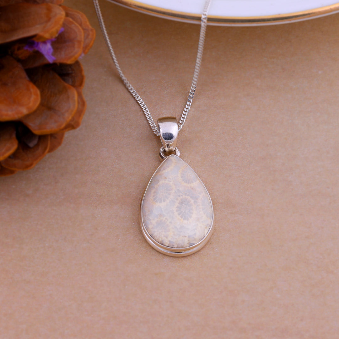Natural Coral Indonesian Fossil Cabochon