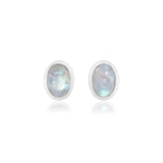 Load image into Gallery viewer, Natural Moonstone Rainbow Studs