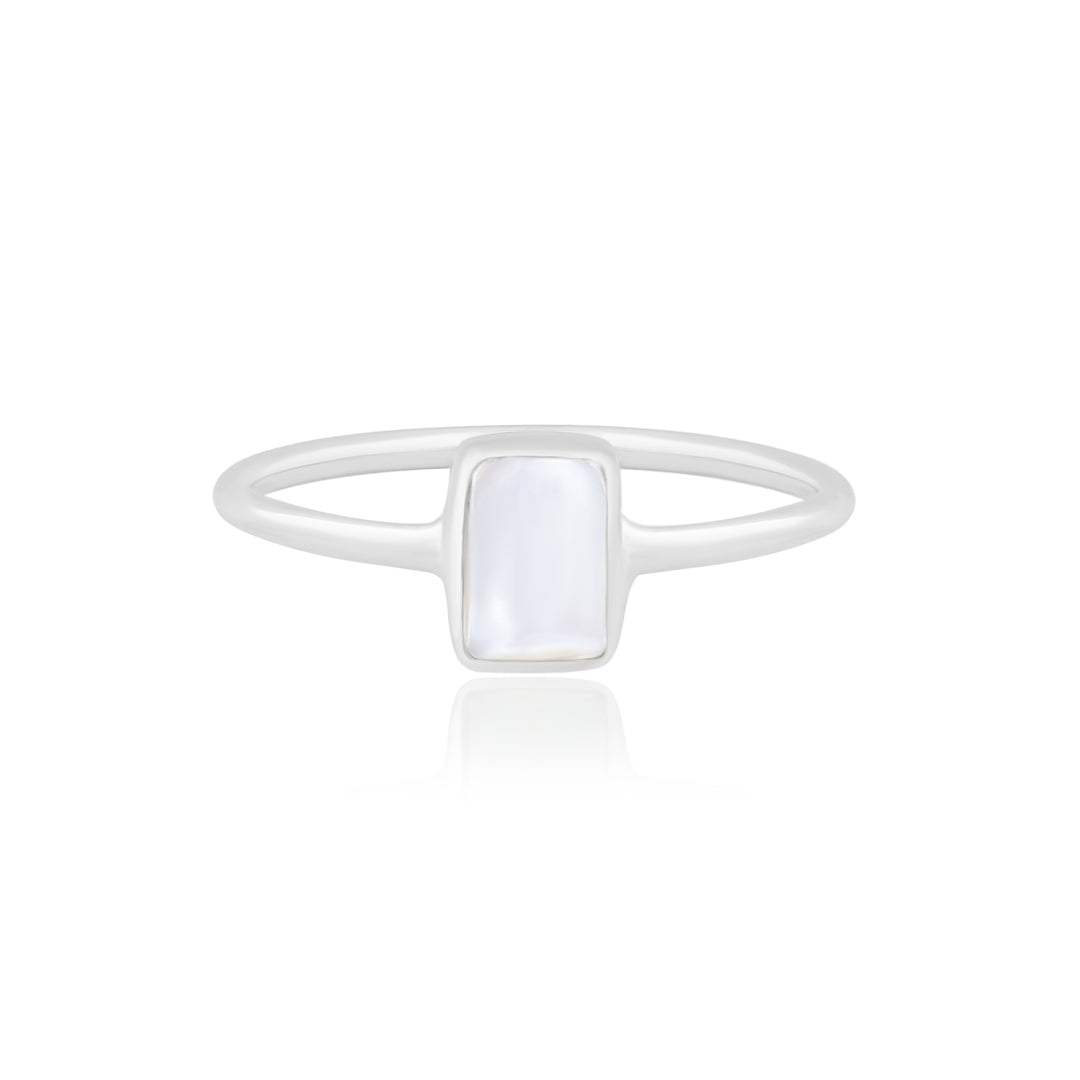 Natural Pearl Cabochon Ring