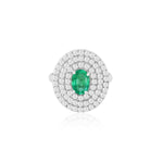 Load image into Gallery viewer, Natural Emerald Faceted Ring