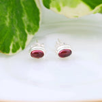 Load image into Gallery viewer, Natural Tourmaline Cabochon Studs
