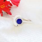 Load image into Gallery viewer, Natural Lapis Lazuli Cut Cabochon Ring