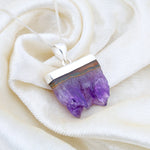 Load image into Gallery viewer, Natural Amethyst Lace Druzy Pendant