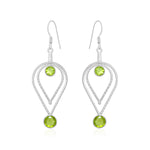 Load image into Gallery viewer, Natural Peridot Faceted Earrings
