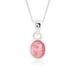 Load image into Gallery viewer, Natural Tourmaline Red Cabochon Pendant