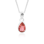 Load image into Gallery viewer, Natural Tourmaline Pear Faceted Pendant