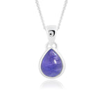 Load image into Gallery viewer, Natural Tanzanite Cabochon Pendant