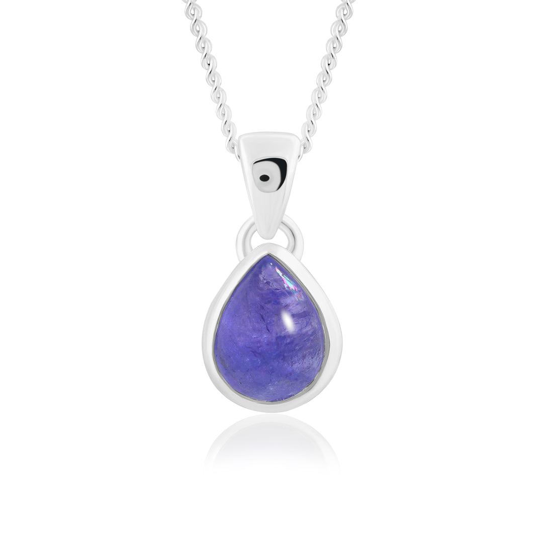 Natural Tanzanite Cabochon Pendant