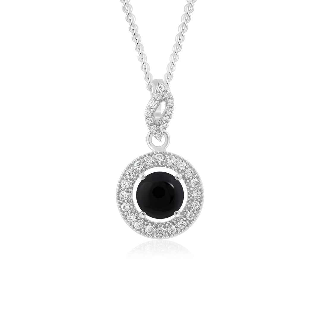 Natural Black Onyx Pendant