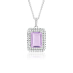 Load image into Gallery viewer, Natural Amethyst Pink Faceted Pendant
