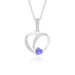 Load image into Gallery viewer, Natural Tanzanite Faceted Pendant