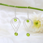 Load image into Gallery viewer, Natural Peridot Faceted Earrings
