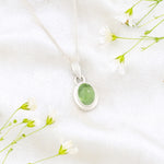 Load image into Gallery viewer, Natural Tourmaline Green Cabochon Pendant