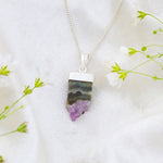 Load image into Gallery viewer, Natural Amethyst Lace Druzy Pendant