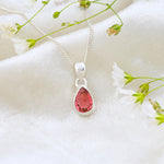 Load image into Gallery viewer, Natural Tourmaline Pear Faceted Pendant