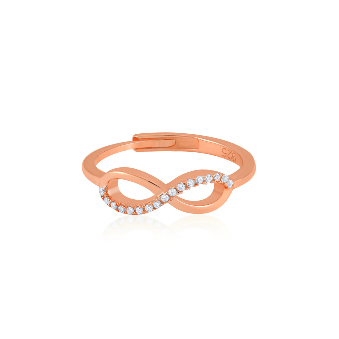 Infinity Ring (Rose Gold-Plated)