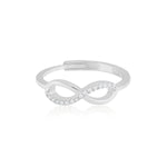 Load image into Gallery viewer, Infinity Ring (Rhodium Plated)