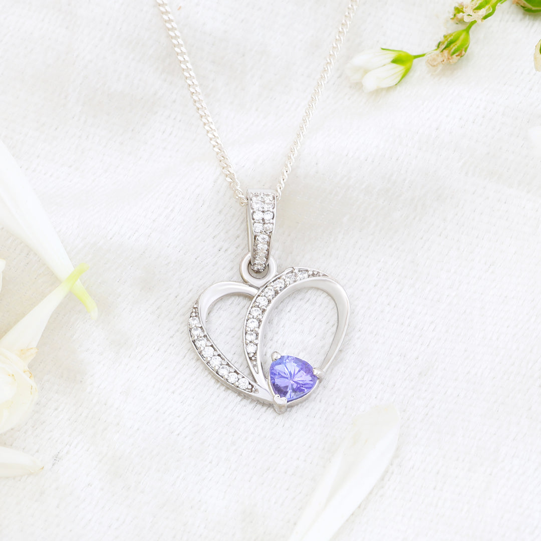 Natural Tanzanite Faceted Pendant