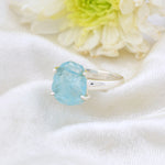 Load image into Gallery viewer, Natural Aquamarine Rough Ring