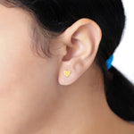 Load image into Gallery viewer, Heart Studs (Gold Plated)