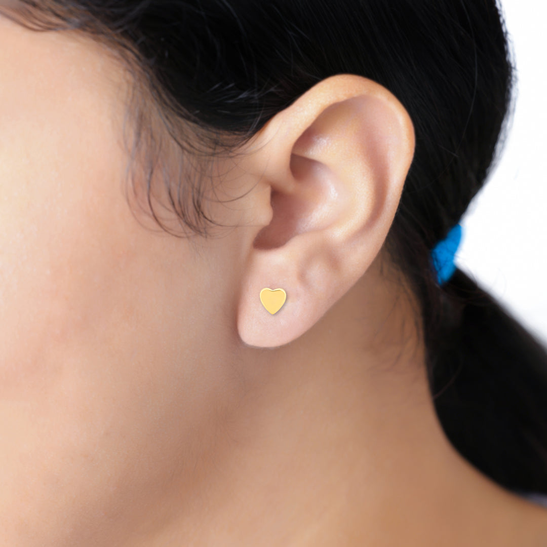 Heart Studs (Gold Plated)