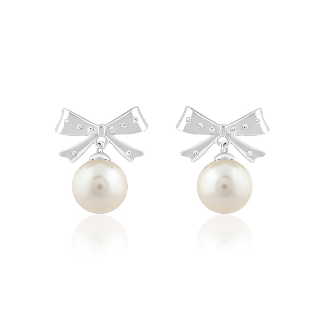 Coquette Studs (Rhodium Plated)