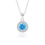 Load image into Gallery viewer, Skylight Round Pendant (Rhodium Plated)
