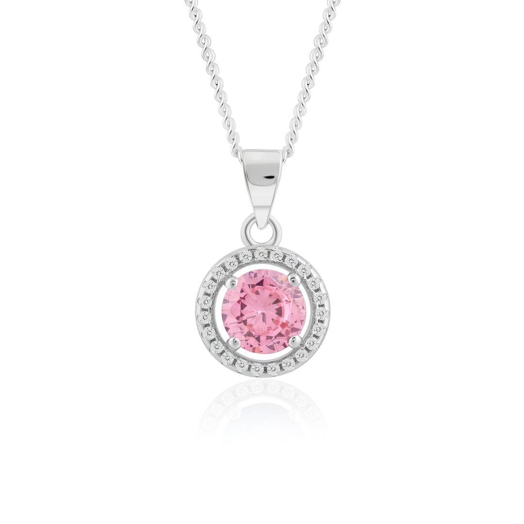 Rosabelle Pendant (Rhodium Plated)
