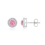 Load image into Gallery viewer, Rosabelle Studs (Rhodium Plated)