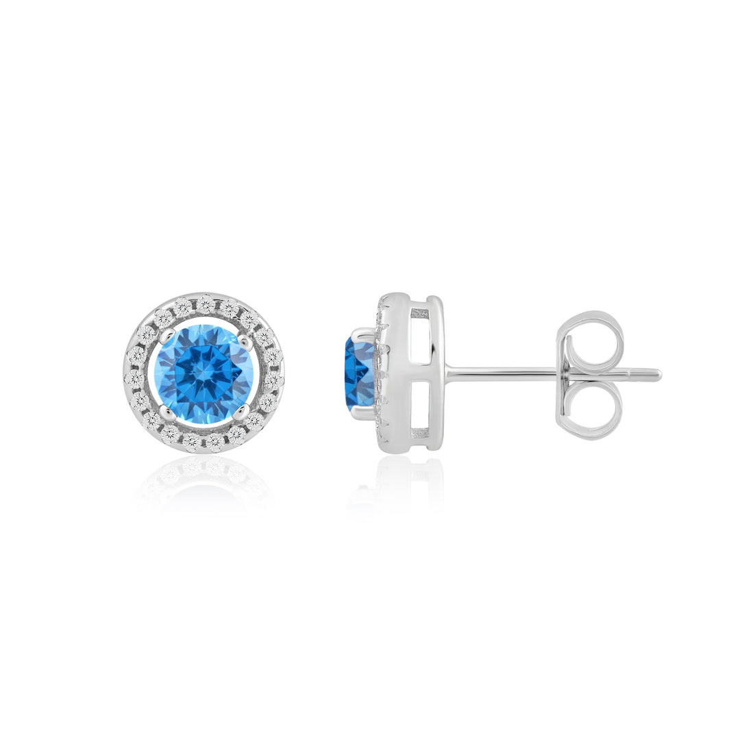 Skylight Round Studs (Rhodium Plated)