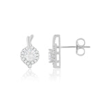 Load image into Gallery viewer, Frost Studs With Zircon (Rhodium Plated)