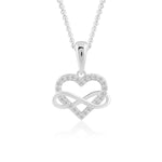 Load image into Gallery viewer, Infinite Love Pendant (Rhodium Plated)