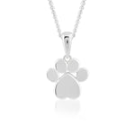 Load image into Gallery viewer, Paw Pendant (Rhodium Plated)